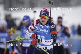 12.02.2021, Pokljuka, Slovenia (SLO): Leif Nordgren (USA) - IBU World Championships Biathlon, sprint men, Pokljuka (SLO). www.nordicfocus.com. © Thibaut/NordicFocus. Every downloaded picture is fee-liable.