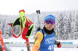 12.02.2021, Pokljuka, Slovenia (SLO): Erik Lesser (GER) - IBU World Championships Biathlon, sprint men, Pokljuka (SLO). www.nordicfocus.com. © Manzoni/NordicFocus. Every downloaded picture is fee-liable.