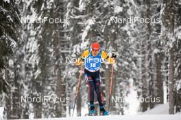 12.02.2021, Pokljuka, Slovenia (SLO): Arnd Peiffer (GER) - IBU World Championships Biathlon, sprint men, Pokljuka (SLO). www.nordicfocus.com. © Manzoni/NordicFocus. Every downloaded picture is fee-liable.