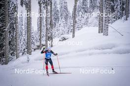 12.02.2021, Pokljuka, Slovenia (SLO): Christian Gow (CAN) - IBU World Championships Biathlon, sprint men, Pokljuka (SLO). www.nordicfocus.com. © Thibaut/NordicFocus. Every downloaded picture is fee-liable.