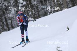 12.02.2021, Pokljuka, Slovenia (SLO): Sean Doherty (USA) - IBU World Championships Biathlon, sprint men, Pokljuka (SLO). www.nordicfocus.com. © Manzoni/NordicFocus. Every downloaded picture is fee-liable.