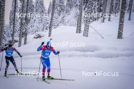12.02.2021, Pokljuka, Slovenia (SLO): Said Karimulla Khalili (RBU) - IBU World Championships Biathlon, sprint men, Pokljuka (SLO). www.nordicfocus.com. © Thibaut/NordicFocus. Every downloaded picture is fee-liable.