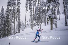 12.02.2021, Pokljuka, Slovenia (SLO): Jake Brown (USA) - IBU World Championships Biathlon, sprint men, Pokljuka (SLO). www.nordicfocus.com. © Thibaut/NordicFocus. Every downloaded picture is fee-liable.