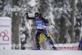 12.02.2021, Pokljuka, Slovenia (SLO): Alexandr Mukhin (KAZ) - IBU World Championships Biathlon, sprint men, Pokljuka (SLO). www.nordicfocus.com. © Manzoni/NordicFocus. Every downloaded picture is fee-liable.