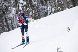 12.02.2021, Pokljuka, Slovenia (SLO): Jake Brown (USA) - IBU World Championships Biathlon, sprint men, Pokljuka (SLO). www.nordicfocus.com. © Manzoni/NordicFocus. Every downloaded picture is fee-liable.