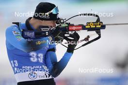 12.02.2021, Pokljuka, Slovenia (SLO): Emilien Jacquelin (FRA) - IBU World Championships Biathlon, sprint men, Pokljuka (SLO). www.nordicfocus.com. © Thibaut/NordicFocus. Every downloaded picture is fee-liable.