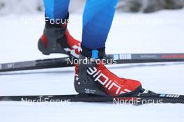 12.02.2021, Pokljuka, Slovenia (SLO): Industry Feature: Atomic boots and skis - IBU World Championships Biathlon, sprint men, Pokljuka (SLO). www.nordicfocus.com. © Manzoni/NordicFocus. Every downloaded picture is fee-liable.