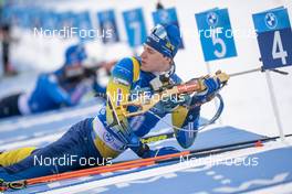 12.02.2021, Pokljuka, Slovenia (SLO): Martin Ponsiluoma (SWE) - IBU World Championships Biathlon, sprint men, Pokljuka (SLO). www.nordicfocus.com. © Thibaut/NordicFocus. Every downloaded picture is fee-liable.