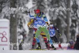 12.02.2021, Pokljuka, Slovenia (SLO): Jakov Fak (SLO) - IBU World Championships Biathlon, sprint men, Pokljuka (SLO). www.nordicfocus.com. © Thibaut/NordicFocus. Every downloaded picture is fee-liable.