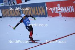 12.02.2021, Pokljuka, Slovenia (SLO): Christian Gow (CAN) - IBU World Championships Biathlon, sprint men, Pokljuka (SLO). www.nordicfocus.com. © Manzoni/NordicFocus. Every downloaded picture is fee-liable.