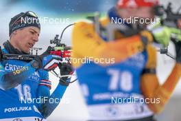 12.02.2021, Pokljuka, Slovenia (SLO): Quentin Fillon Maillet (FRA) - IBU World Championships Biathlon, sprint men, Pokljuka (SLO). www.nordicfocus.com. © Thibaut/NordicFocus. Every downloaded picture is fee-liable.