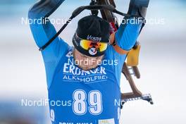 12.02.2021, Pokljuka, Slovenia (SLO): Antonin Guigonnat (FRA) - IBU World Championships Biathlon, sprint men, Pokljuka (SLO). www.nordicfocus.com. © Thibaut/NordicFocus. Every downloaded picture is fee-liable.