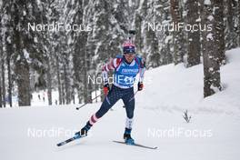 12.02.2021, Pokljuka, Slovenia (SLO): Jake Brown (USA) - IBU World Championships Biathlon, sprint men, Pokljuka (SLO). www.nordicfocus.com. © Manzoni/NordicFocus. Every downloaded picture is fee-liable.