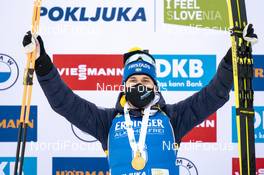 12.02.2021, Pokljuka, Slovenia (SLO): Martin Ponsiluoma (SWE) - IBU World Championships Biathlon, sprint men, Pokljuka (SLO). www.nordicfocus.com. © Thibaut/NordicFocus. Every downloaded picture is fee-liable.