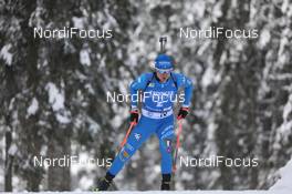 12.02.2021, Pokljuka, Slovenia (SLO): Lukas Hofer (ITA) - IBU World Championships Biathlon, sprint men, Pokljuka (SLO). www.nordicfocus.com. © Manzoni/NordicFocus. Every downloaded picture is fee-liable.