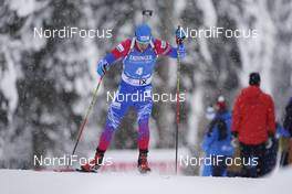 12.02.2021, Pokljuka, Slovenia (SLO): Matvey Eliseev (RBU) - IBU World Championships Biathlon, sprint men, Pokljuka (SLO). www.nordicfocus.com. © Thibaut/NordicFocus. Every downloaded picture is fee-liable.