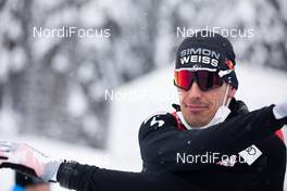 12.02.2021, Pokljuka, Slovenia (SLO): Julian Eberhard (AUT) - IBU World Championships Biathlon, sprint men, Pokljuka (SLO). www.nordicfocus.com. © Manzoni/NordicFocus. Every downloaded picture is fee-liable.