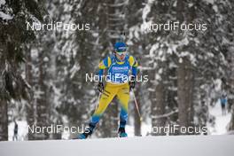 12.02.2021, Pokljuka, Slovenia (SLO): Jesper Nelin (SWE) - IBU World Championships Biathlon, sprint men, Pokljuka (SLO). www.nordicfocus.com. © Manzoni/NordicFocus. Every downloaded picture is fee-liable.