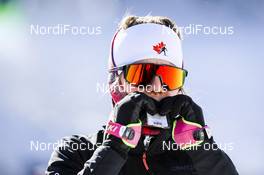 13.02.2021, Pokljuka, Slovenia (SLO): Emma Lunder (CAN) - IBU World Championships Biathlon, sprint women, Pokljuka (SLO). www.nordicfocus.com. © Manzoni/NordicFocus. Every downloaded picture is fee-liable.