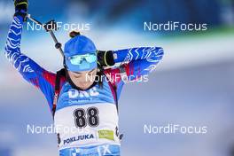 13.02.2021, Pokljuka, Slovenia (SLO): Uliana Kaisheva (RBU) - IBU World Championships Biathlon, sprint women, Pokljuka (SLO). www.nordicfocus.com. © Thibaut/NordicFocus. Every downloaded picture is fee-liable.