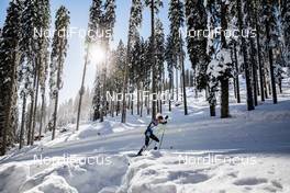 13.02.2021, Pokljuka, Slovenia (SLO): Clare Egan (USA) - IBU World Championships Biathlon, sprint women, Pokljuka (SLO). www.nordicfocus.com. © Manzoni/NordicFocus. Every downloaded picture is fee-liable.