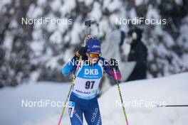 13.02.2021, Pokljuka, Slovenia (SLO): Elisa Gasparin (SUI) - IBU World Championships Biathlon, sprint women, Pokljuka (SLO). www.nordicfocus.com. © Manzoni/NordicFocus. Every downloaded picture is fee-liable.