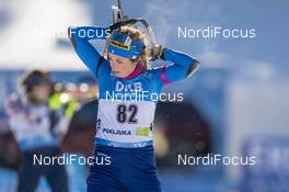 13.02.2021, Pokljuka, Slovenia (SLO): Irene Lardschneider (ITA) - IBU World Championships Biathlon, sprint women, Pokljuka (SLO). www.nordicfocus.com. © Thibaut/NordicFocus. Every downloaded picture is fee-liable.