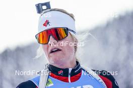13.02.2021, Pokljuka, Slovenia (SLO): Sarah Beaudry (CAN) - IBU World Championships Biathlon, sprint women, Pokljuka (SLO). www.nordicfocus.com. © Thibaut/NordicFocus. Every downloaded picture is fee-liable.