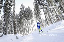 13.02.2021, Pokljuka, Slovenia (SLO): Dzinara Alimbekava (BLR) - IBU World Championships Biathlon, sprint women, Pokljuka (SLO). www.nordicfocus.com. © Manzoni/NordicFocus. Every downloaded picture is fee-liable.