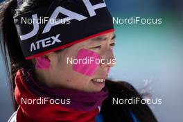 13.02.2021, Pokljuka, Slovenia (SLO): Fuyuko Tachizaki (JPN) - IBU World Championships Biathlon, sprint women, Pokljuka (SLO). www.nordicfocus.com. © Manzoni/NordicFocus. Every downloaded picture is fee-liable.