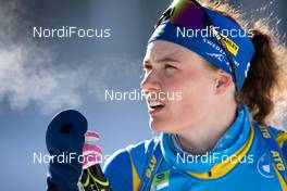 13.02.2021, Pokljuka, Slovenia (SLO): Hanna Oeberg (SWE) - IBU World Championships Biathlon, sprint women, Pokljuka (SLO). www.nordicfocus.com. © Manzoni/NordicFocus. Every downloaded picture is fee-liable.