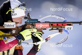 13.02.2021, Pokljuka, Slovenia (SLO): Marte Olsbu Roeiseland (NOR) - IBU World Championships Biathlon, sprint women, Pokljuka (SLO). www.nordicfocus.com. © Thibaut/NordicFocus. Every downloaded picture is fee-liable.
