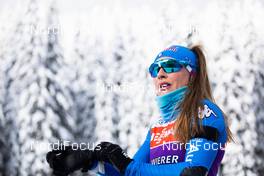 12.02.2021, Pokljuka, Slovenia (SLO): Dorothea Wierer (ITA) - IBU World Championships Biathlon, training, Pokljuka (SLO). www.nordicfocus.com. © Manzoni/NordicFocus. Every downloaded picture is fee-liable.
