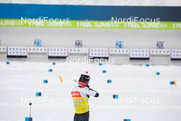 11.02.2021, Pokljuka, Slovenia (SLO): Tsukasa Kobonoki (JPN) - IBU World Championships Biathlon, training, Pokljuka (SLO). www.nordicfocus.com. © Manzoni/NordicFocus. Every downloaded picture is fee-liable.