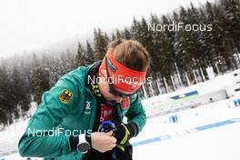 09.02.2021, Pokljuka, Slovenia (SLO): Janina Hettich (GER) - IBU World Championships Biathlon, training, Pokljuka (SLO). www.nordicfocus.com. © Manzoni/NordicFocus. Every downloaded picture is fee-liable.