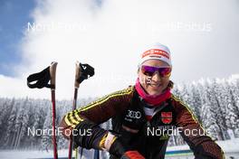 12.02.2021, Pokljuka, Slovenia (SLO): Denise Herrmann (GER) - IBU World Championships Biathlon, training, Pokljuka (SLO). www.nordicfocus.com. © Manzoni/NordicFocus. Every downloaded picture is fee-liable.