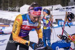 18.02.2021, Pokljuka, Slovenia (SLO): Denise Herrmann (GER) - IBU World Championships Biathlon, training, Pokljuka (SLO). www.nordicfocus.com. © Thibaut/NordicFocus. Every downloaded picture is fee-liable.