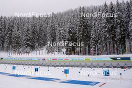 09.02.2021, Pokljuka, Slovenia (SLO): Overview over the shooting range  - IBU World Championships Biathlon, training, Pokljuka (SLO). www.nordicfocus.com. © Thibaut/NordicFocus. Every downloaded picture is fee-liable.