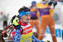 09.02.2021, Pokljuka, Slovenia (SLO): Alexander Loginov (RBU) - IBU World Championships Biathlon, training, Pokljuka (SLO). www.nordicfocus.com. © Manzoni/NordicFocus. Every downloaded picture is fee-liable.