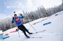 11.02.2021, Pokljuka, Slovenia (SLO): Anais Bescond (FRA) - IBU World Championships Biathlon, training, Pokljuka (SLO). www.nordicfocus.com. © Manzoni/NordicFocus. Every downloaded picture is fee-liable.