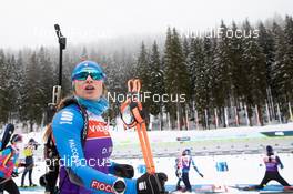 09.02.2021, Pokljuka, Slovenia (SLO): Dorothea Wierer (ITA) - IBU World Championships Biathlon, training, Pokljuka (SLO). www.nordicfocus.com. © Manzoni/NordicFocus. Every downloaded picture is fee-liable.