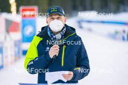21.02.2021, Pokljuka, Slovenia (SLO): Flag hand over - IBU World Championships Biathlon, training, Pokljuka (SLO). www.nordicfocus.com. © Thibaut/NordicFocus. Every downloaded picture is fee-liable.