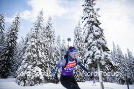11.02.2021, Pokljuka, Slovenia (SLO): Jillian Wei-Lin Colebourn (AUS) - IBU World Championships Biathlon, training, Pokljuka (SLO). www.nordicfocus.com. © Manzoni/NordicFocus. Every downloaded picture is fee-liable.