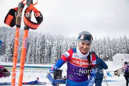 12.02.2021, Pokljuka, Slovenia (SLO): Larisa Kuklina (RBU) - IBU World Championships Biathlon, training, Pokljuka (SLO). www.nordicfocus.com. © Manzoni/NordicFocus. Every downloaded picture is fee-liable.