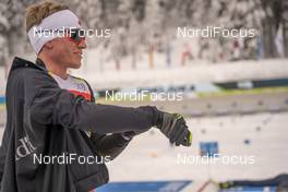 11.02.2021, Pokljuka, Slovenia (SLO): Scott Gow (CAN) - IBU World Championships Biathlon, training, Pokljuka (SLO). www.nordicfocus.com. © Thibaut/NordicFocus. Every downloaded picture is fee-liable.