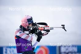 12.02.2021, Pokljuka, Slovenia (SLO): Clare Egan (USA) - IBU World Championships Biathlon, training, Pokljuka (SLO). www.nordicfocus.com. © Manzoni/NordicFocus. Every downloaded picture is fee-liable.