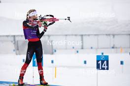 09.02.2021, Pokljuka, Slovenia (SLO): Emma Lunder (CAN) - IBU World Championships Biathlon, training, Pokljuka (SLO). www.nordicfocus.com. © Manzoni/NordicFocus. Every downloaded picture is fee-liable.