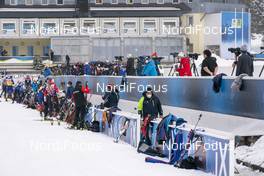 09.02.2021, Pokljuka, Slovenia (SLO): Overview over the shooting range - IBU World Championships Biathlon, training, Pokljuka (SLO). www.nordicfocus.com. © Thibaut/NordicFocus. Every downloaded picture is fee-liable.