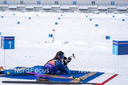 18.02.2021, Pokljuka, Slovenia (SLO): Aita Gasparin (SUI) - IBU World Championships Biathlon, training, Pokljuka (SLO). www.nordicfocus.com. © Thibaut/NordicFocus. Every downloaded picture is fee-liable.