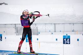 09.02.2021, Pokljuka, Slovenia (SLO): Emma Lunder (CAN) - IBU World Championships Biathlon, training, Pokljuka (SLO). www.nordicfocus.com. © Manzoni/NordicFocus. Every downloaded picture is fee-liable.